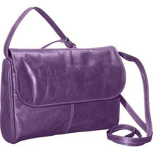 David King Boston Florentine 3521 Purple Crossbody